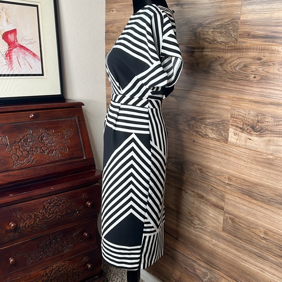 ASOS | Geometric Striped Tailored Dress | Size 4 - Picture 2 of 15